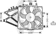 Diederichs DCL1159 - Вентилятор, охлаждение двигателя autospares.lv