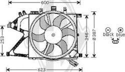 Diederichs DCL1156 - Вентилятор, охлаждение двигателя autospares.lv