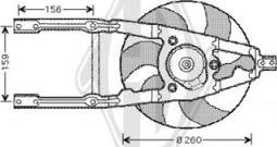 Diederichs DCL1105 - Вентилятор, охлаждение двигателя autospares.lv