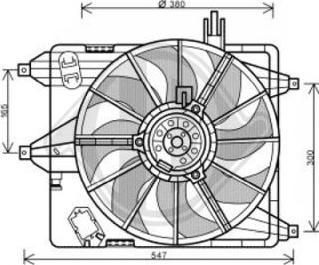 Diederichs DCL1185 - Вентилятор, охлаждение двигателя autospares.lv