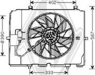 Diederichs DCL1136 - Вентилятор, охлаждение двигателя autospares.lv