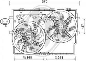 Diederichs DCL1300 - Вентилятор, охлаждение двигателя autospares.lv