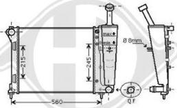 Diederichs DCM1992 - Радиатор, охлаждение двигателя autospares.lv