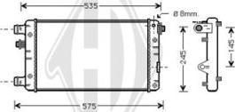 Diederichs DCM1957 - Радиатор, охлаждение двигателя autospares.lv