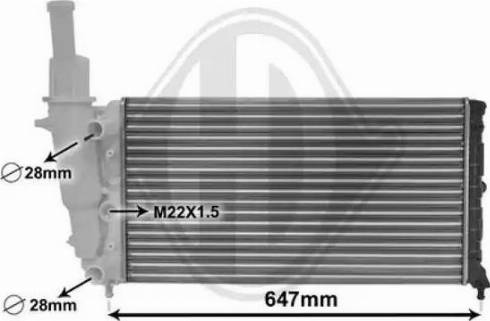 Diederichs DCM1919 - Радиатор, охлаждение двигателя autospares.lv