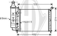 Diederichs DCM1986 - Радиатор, охлаждение двигателя autospares.lv