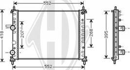 Diederichs DCM1987 - Радиатор, охлаждение двигателя autospares.lv