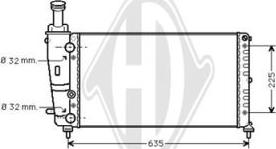 Diederichs DCM1920 - Радиатор, охлаждение двигателя autospares.lv