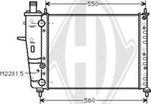 Diederichs DCM1927 - Радиатор, охлаждение двигателя autospares.lv