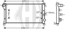 Diederichs DCM1975 - Радиатор, охлаждение двигателя autospares.lv