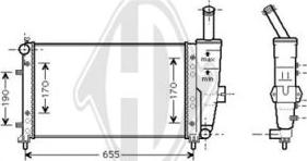 Diederichs DCM1971 - Радиатор, охлаждение двигателя autospares.lv