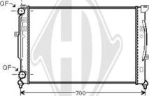 Diederichs DCM1462 - Радиатор, охлаждение двигателя autospares.lv