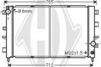 Diederichs DCM1411 - Радиатор, охлаждение двигателя autospares.lv