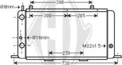 Diederichs DCM1420 - Радиатор, охлаждение двигателя autospares.lv