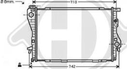 Diederichs DCM1548 - Радиатор, охлаждение двигателя autospares.lv