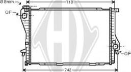 Diederichs DCM1555 - Радиатор, охлаждение двигателя autospares.lv