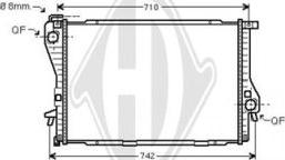 Diederichs DCM1557 - Радиатор, охлаждение двигателя autospares.lv