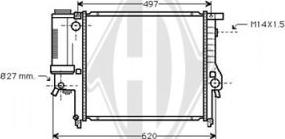 Diederichs DCM1535 - Радиатор, охлаждение двигателя autospares.lv