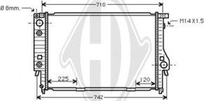 Diederichs DCM1521 - Радиатор, охлаждение двигателя autospares.lv