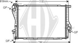 Diederichs DCM1575 - Радиатор, охлаждение двигателя autospares.lv