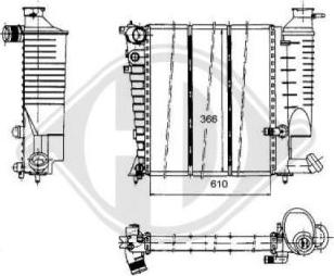 Diederichs DCM1695 - Радиатор, охлаждение двигателя autospares.lv