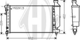 Diederichs DCM1690 - Радиатор, охлаждение двигателя autospares.lv