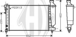 Diederichs DCM1691 - Радиатор, охлаждение двигателя autospares.lv