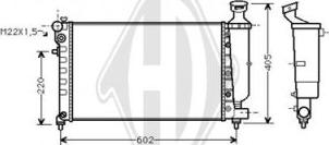 Diederichs DCM1692 - Радиатор, охлаждение двигателя autospares.lv