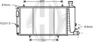 Diederichs DCM1653 - Радиатор, охлаждение двигателя autospares.lv