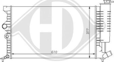 Diederichs DCM1668 - Радиатор, охлаждение двигателя autospares.lv