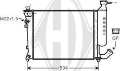 Diederichs DCM1662 - Радиатор, охлаждение двигателя autospares.lv