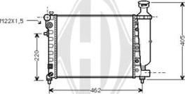 Diederichs DCM1689 - Радиатор, охлаждение двигателя autospares.lv