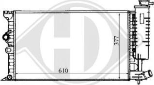 Diederichs DCM1682 - Радиатор, охлаждение двигателя autospares.lv