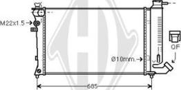 Diederichs DCM1687 - Радиатор, охлаждение двигателя autospares.lv