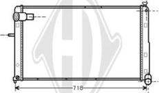 Diederichs DCM1673 - Радиатор, охлаждение двигателя autospares.lv