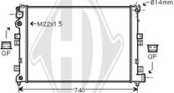 Diederichs DCM1677 - Радиатор, охлаждение двигателя autospares.lv