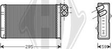 Diederichs DCM1187 - Теплообменник, отопление салона autospares.lv