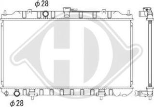 Diederichs DCM1843 - Радиатор, охлаждение двигателя autospares.lv