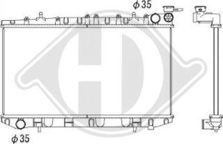 Diederichs DCM1802 - Радиатор, охлаждение двигателя autospares.lv