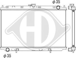 Diederichs DCM1815 - Радиатор, охлаждение двигателя autospares.lv