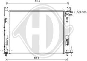 Diederichs DCM1886 - Радиатор, охлаждение двигателя autospares.lv