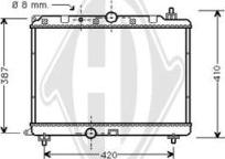 Diederichs DCM1391 - Радиатор, охлаждение двигателя autospares.lv