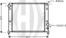 Diederichs DCM1338 - Радиатор, охлаждение двигателя autospares.lv