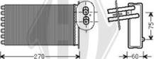 Diederichs DCM1254 - Теплообменник, отопление салона autospares.lv