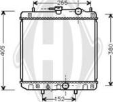 Diederichs DCM1754 - Радиатор, охлаждение двигателя autospares.lv