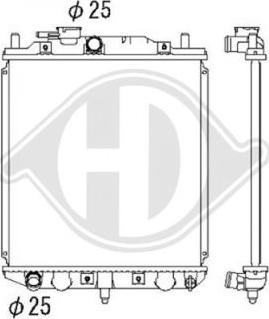 Diederichs DCM1755 - Радиатор, охлаждение двигателя autospares.lv