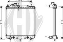 Diederichs DCM1765 - Радиатор, охлаждение двигателя autospares.lv