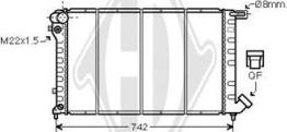 Diederichs DCM1703 - Радиатор, охлаждение двигателя autospares.lv