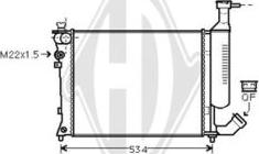 Diederichs DCM1718 - Радиатор, охлаждение двигателя autospares.lv