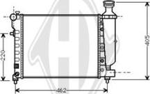 Diederichs DCM1730 - Радиатор, охлаждение двигателя autospares.lv